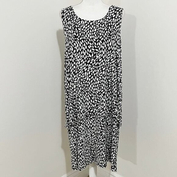 Chico’s Pretty Petals Ellie Knee-Length Sleeveless Dress - Picture 1 of 7